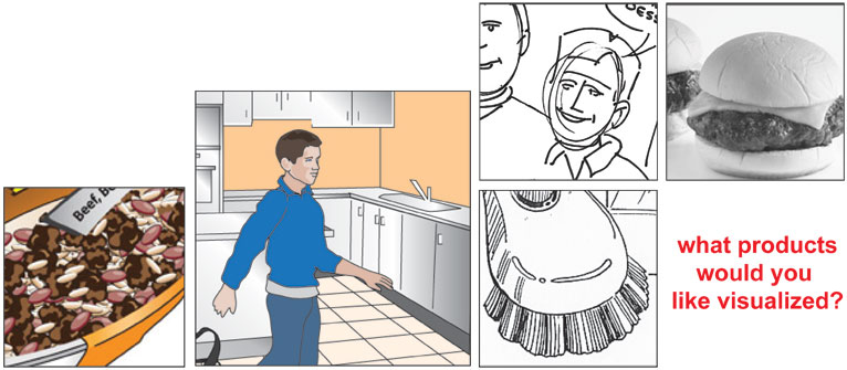 product illustrations enhance the ideation process.